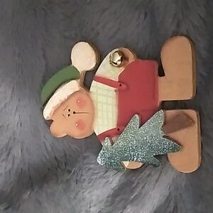 Christmas Bear Pin